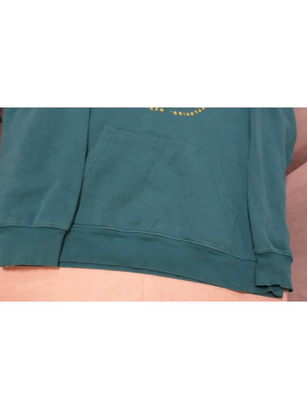 DESIGNER THE NORTH FACE COTTON BLEND WARM PULLOVER TEAL HOODIE MEN'S SIZE MEDIUM